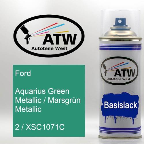 Ford, Aquarius Green Metallic / Marsgrün Metallic, 2 / XSC1071C: 400ml Sprühdose, von ATW Autoteile West.